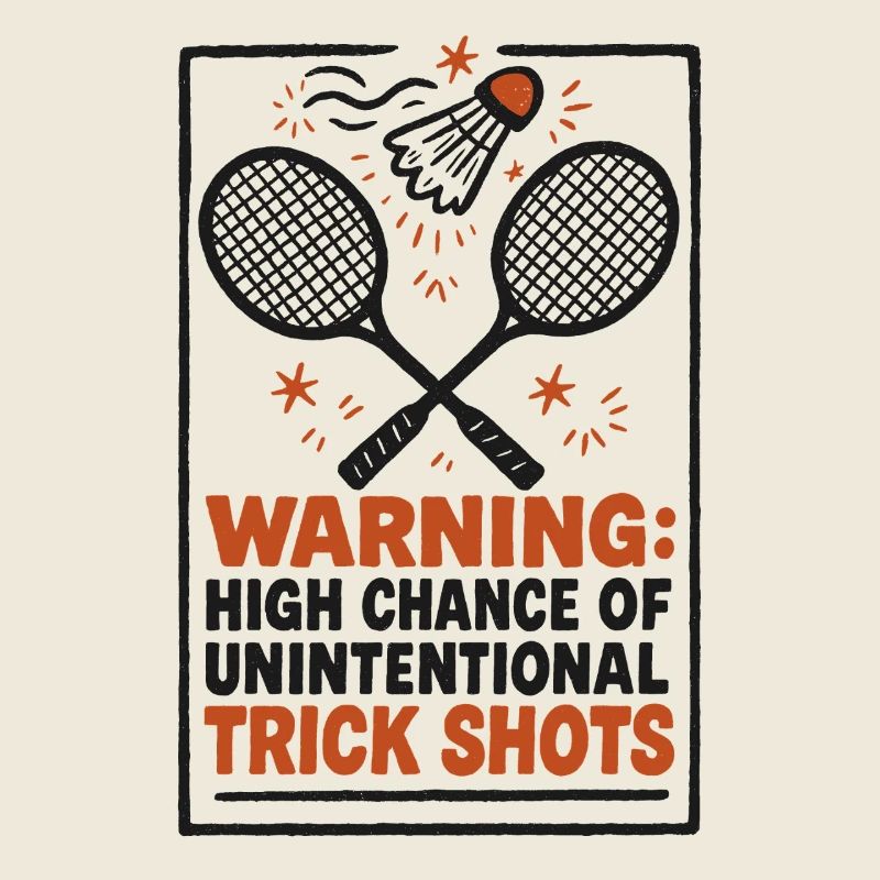 Warning Trick Shots | Badminton Humor
