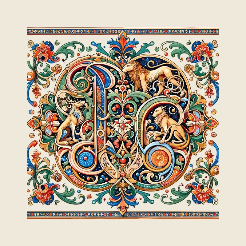 Animal Ornament Medallion Pattern