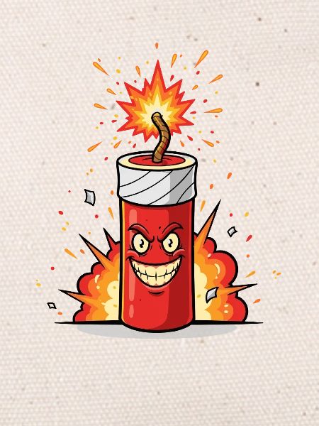 Angry Firecracker Comic