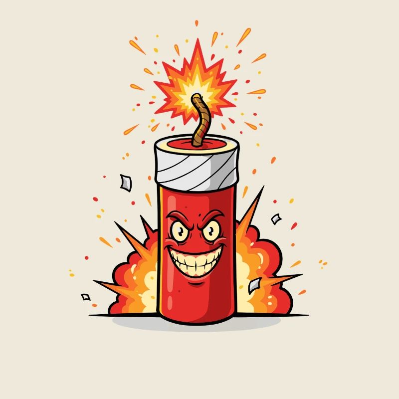 Angry Firecracker Comic