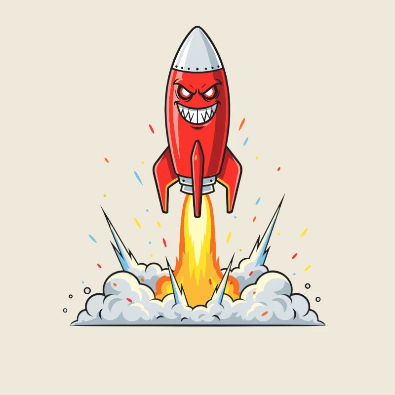 Angry Rocket Comic Character