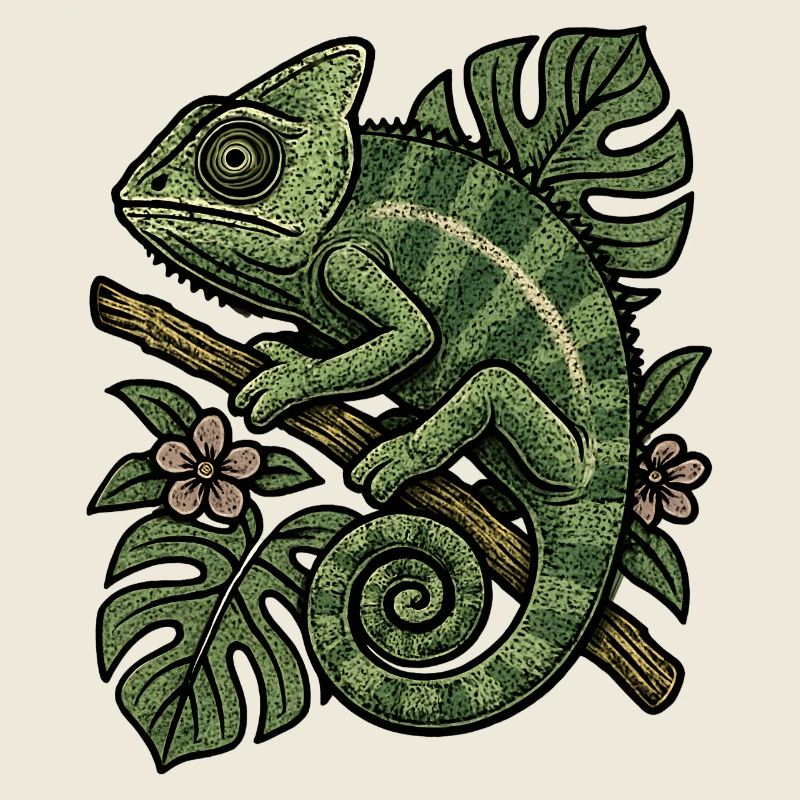 Chameleon in the Leaf Realm