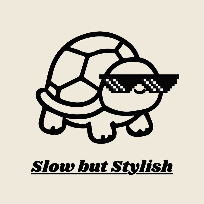 Pixel Sunglasses Turtle Cool Look