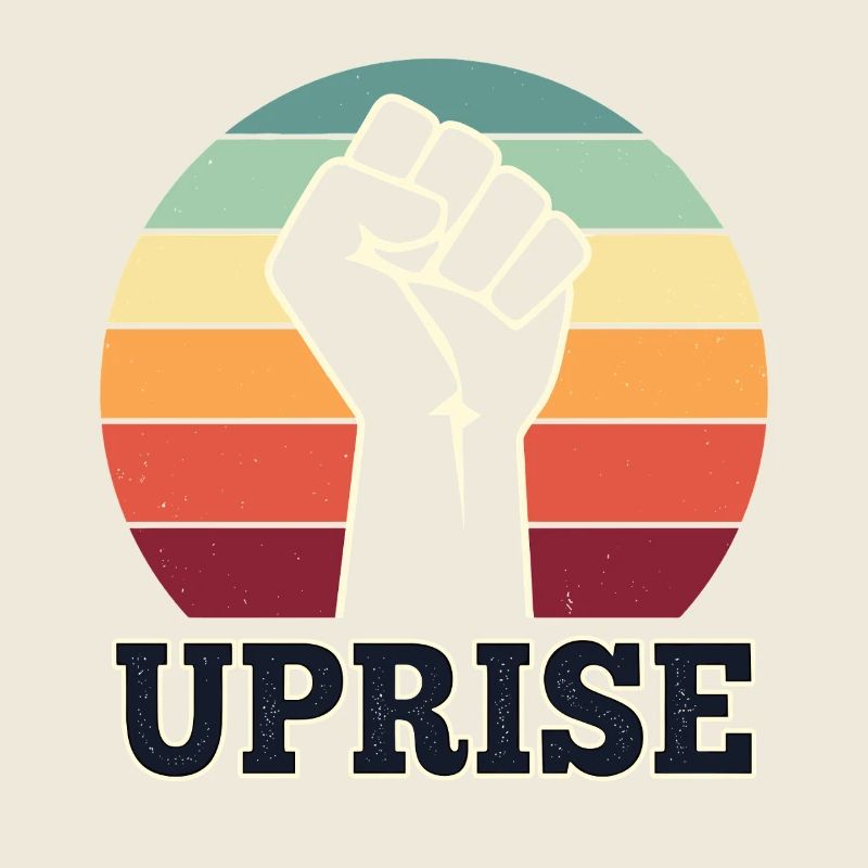 RISE Motiv mit Faust Stärke Statement