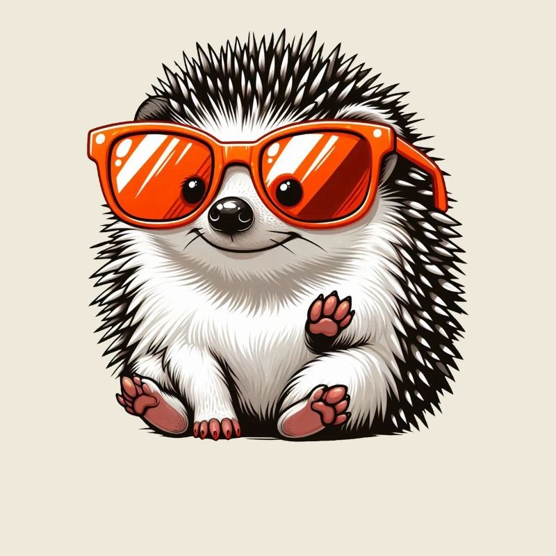 Igel Mit Sonnenbrille Igel Sarkasmus Tierliebhaber