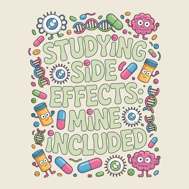 Pharmacist Student Studying Side Effects Science