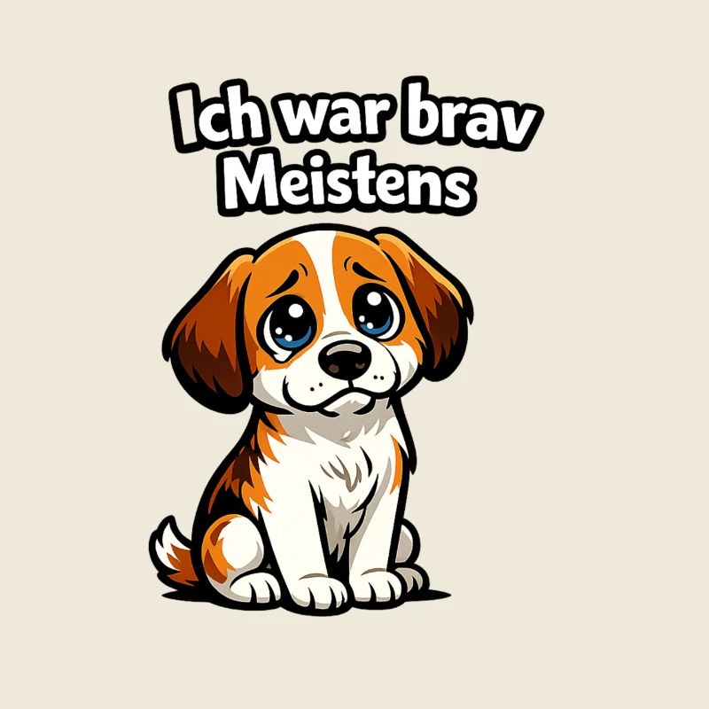 Ich war brav Meistens Hund Geschenk