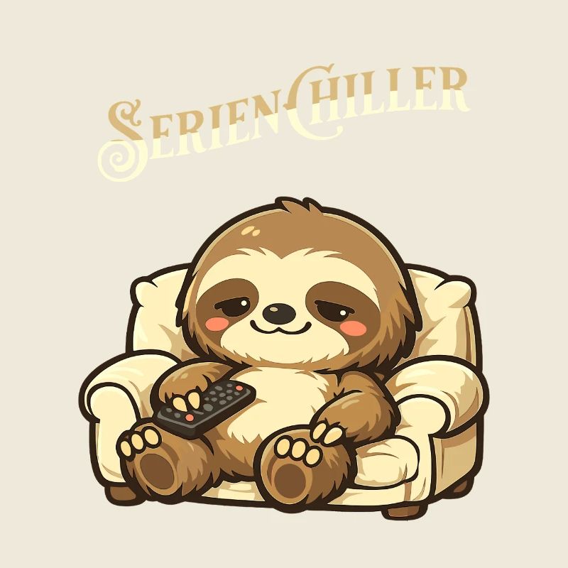 Faultier Serienchiller Wortspiel Spruch