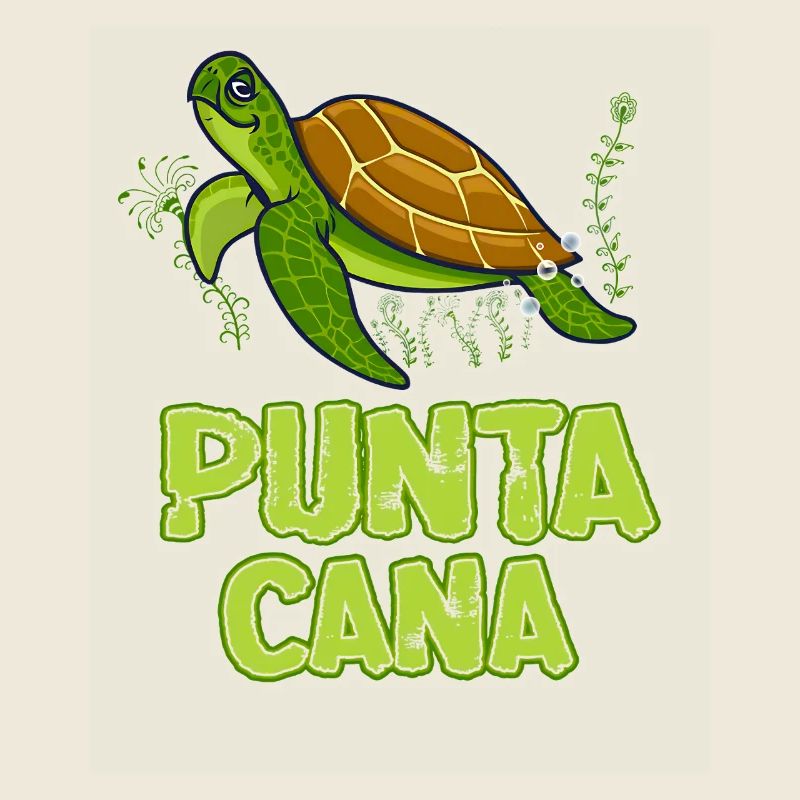 Punta Cana-Sea Turtle Illustration Gift