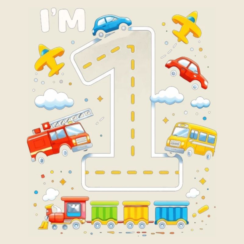 Erster Geburtstag Nummer Eins Autobahn