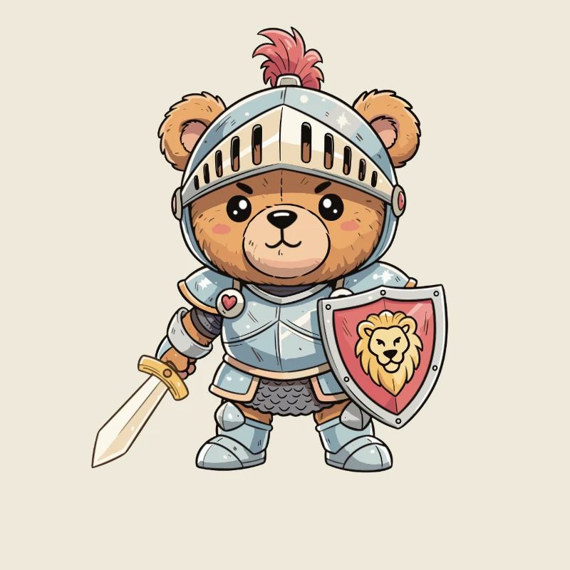 Ritterbär im Panzer