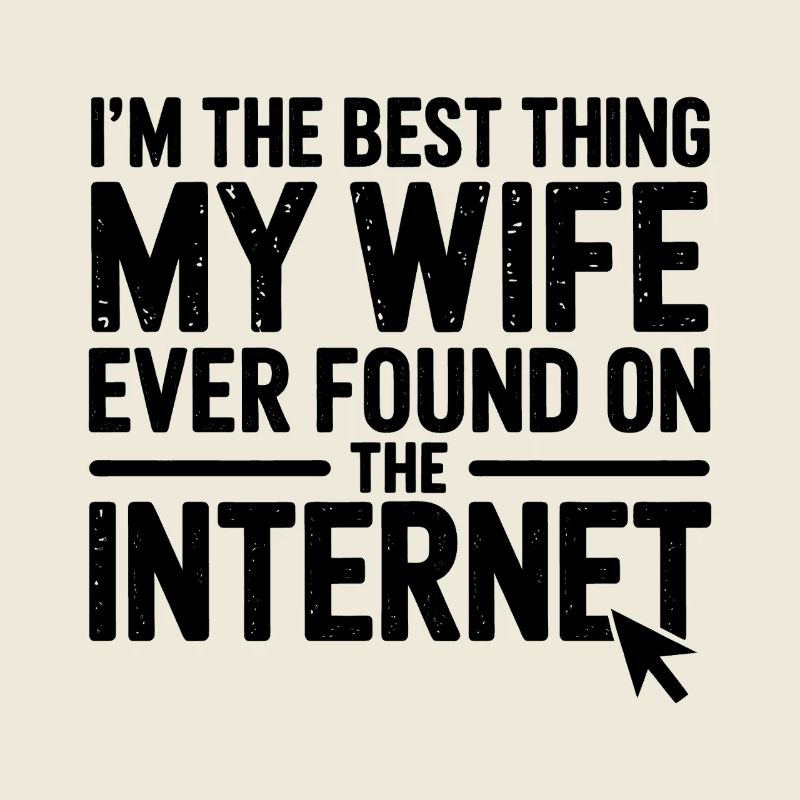Ehemann Wife Internet Sprüche: Lustiges Geschenk