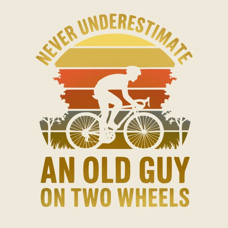 Retro Sunset Cyclist