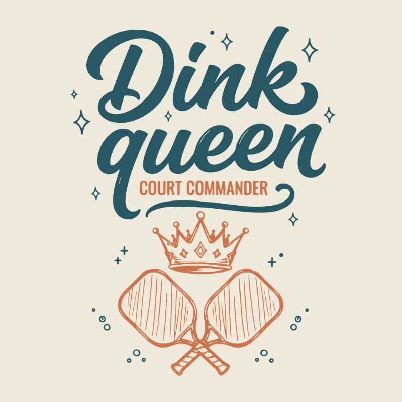 Pickleball Dink Queen Court Commander player
