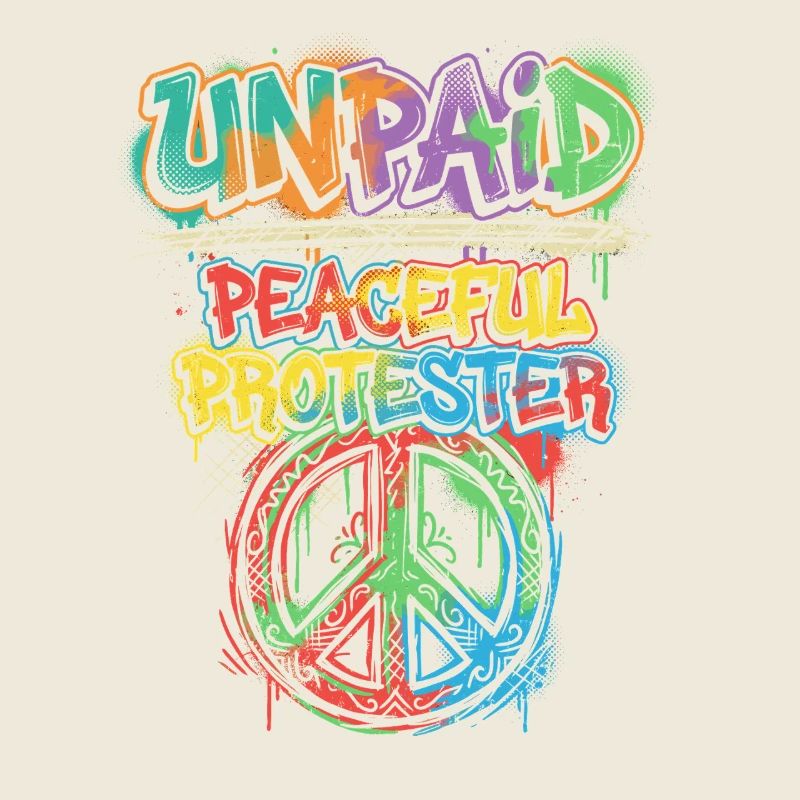 Graffiti Peaceful Protester