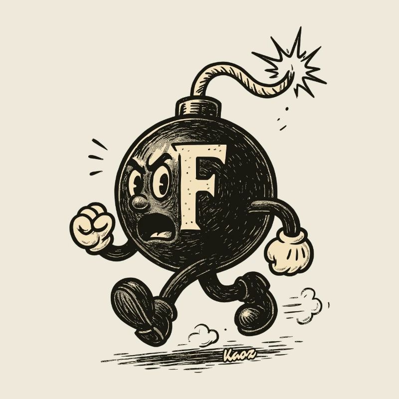 F-Bombe-Maskottchenbombe