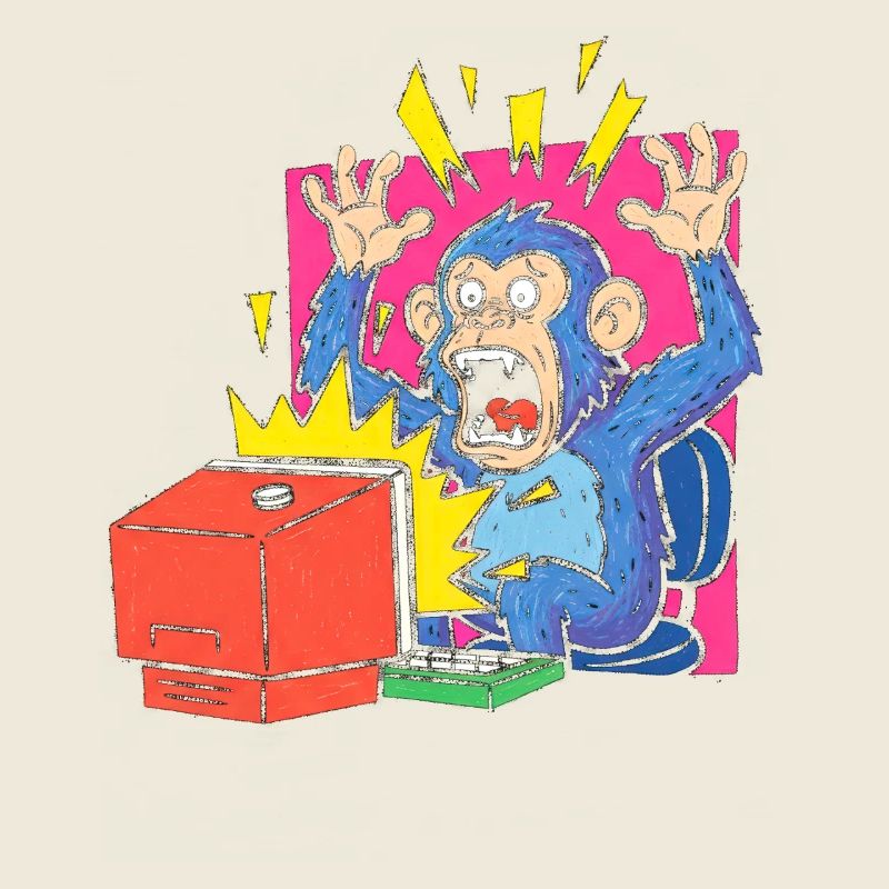 Affen-Alarm am Computer