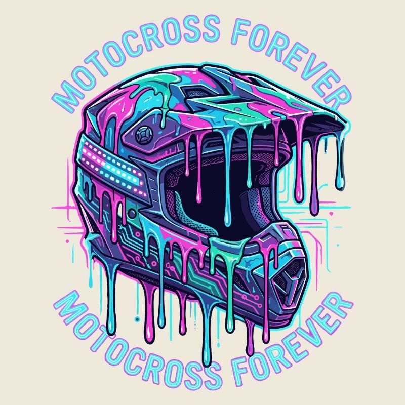 Graphique du casque Motocross Forever