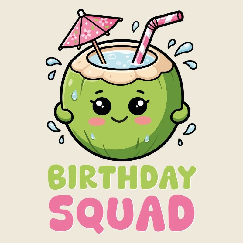 Croisière d’été Birthday Squad Beach Coconut