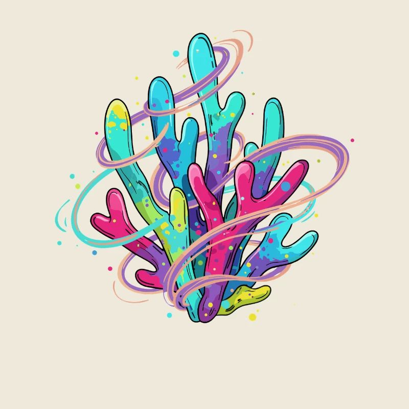 Tourbillon de corail néon