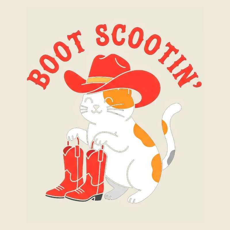 Boot Scootin Katze