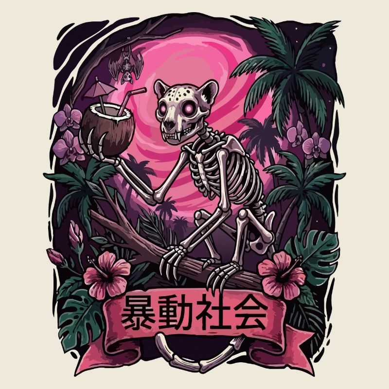 Tropical Skeleton Sunset