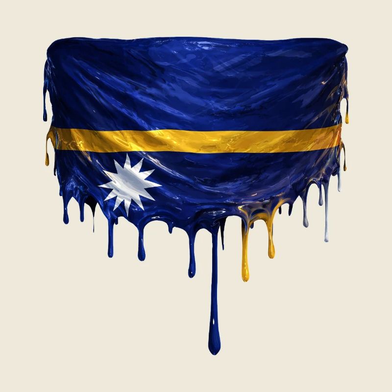 Art de la chute du drapeau Nauru