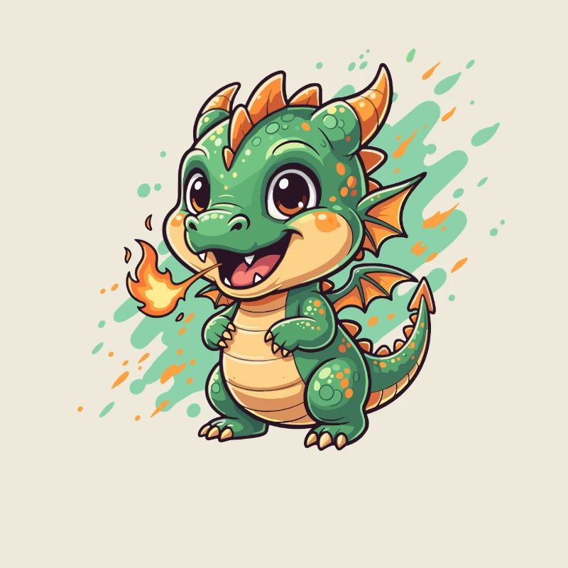 Little Fire Dragon Charm