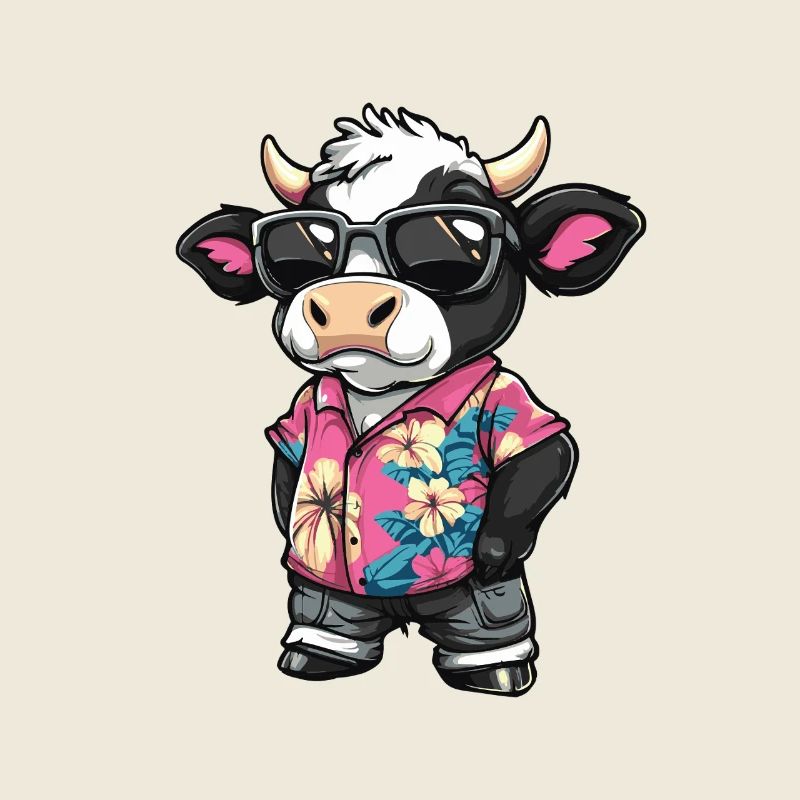 Cow Comic Holiday