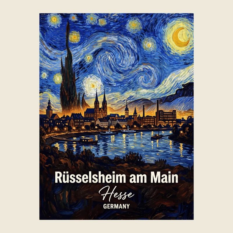 Rüsselsheim am Main Germany Sternennacht