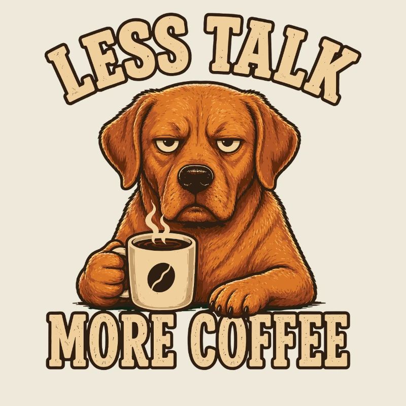 Foxred Labrador Kaffee Spruch Shirt