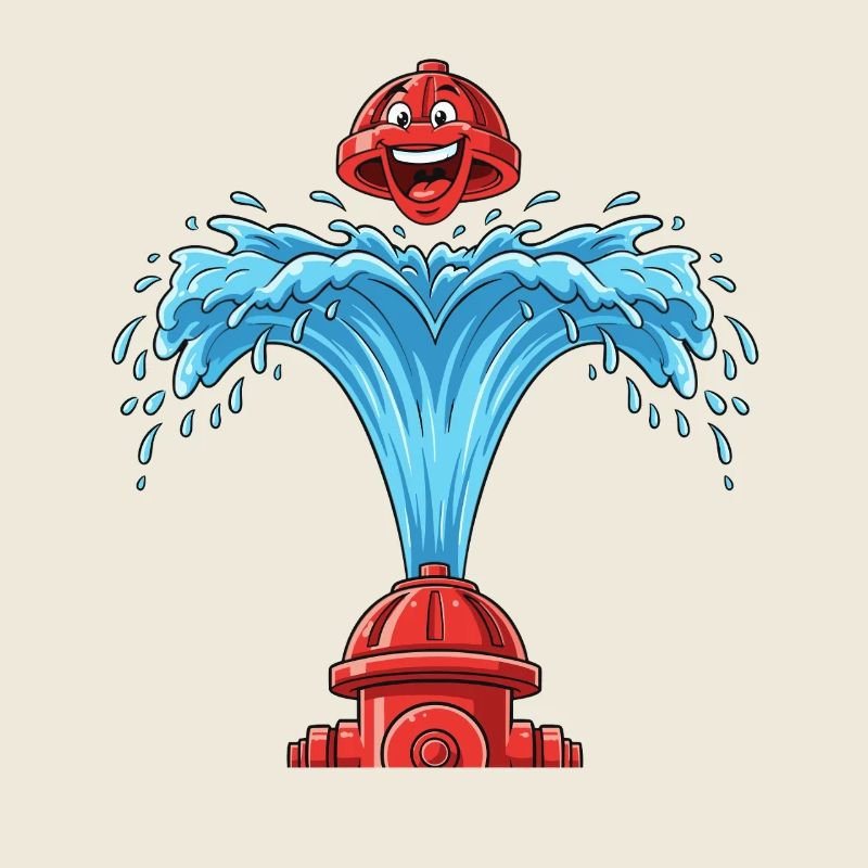 Heart bubbles from hydrant