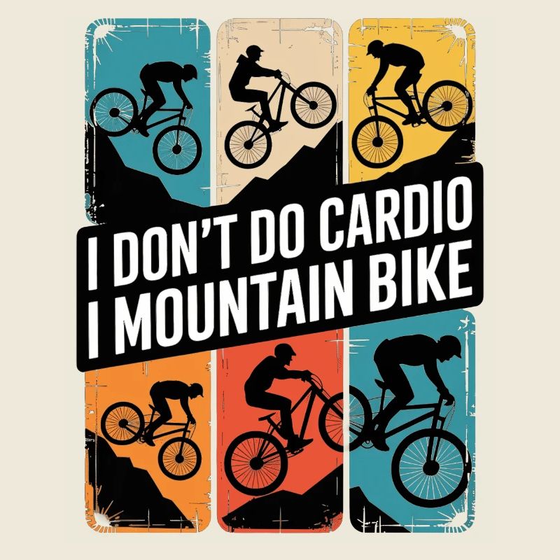 VTT, Descente, Action du cyclisme