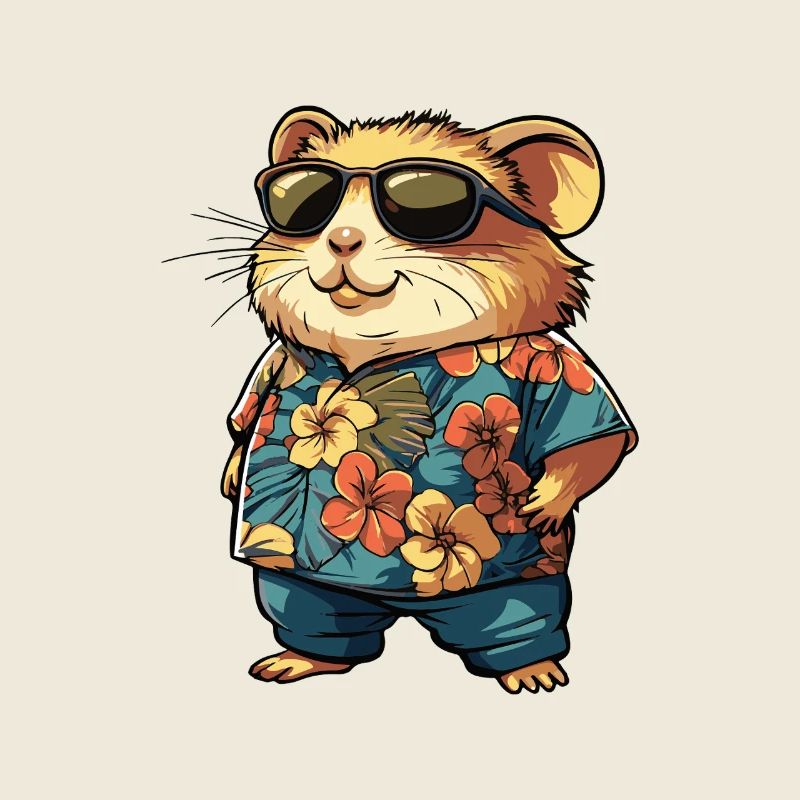 Hamster Comic Urlaub