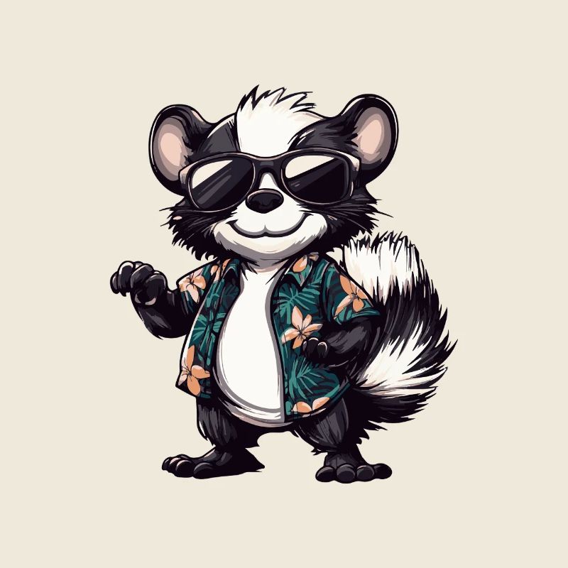 Skunk Comic Holiday