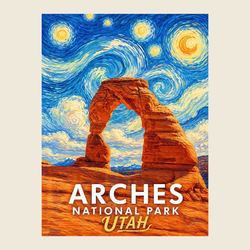 Arches Utah Sternenhimmel Felsbogen