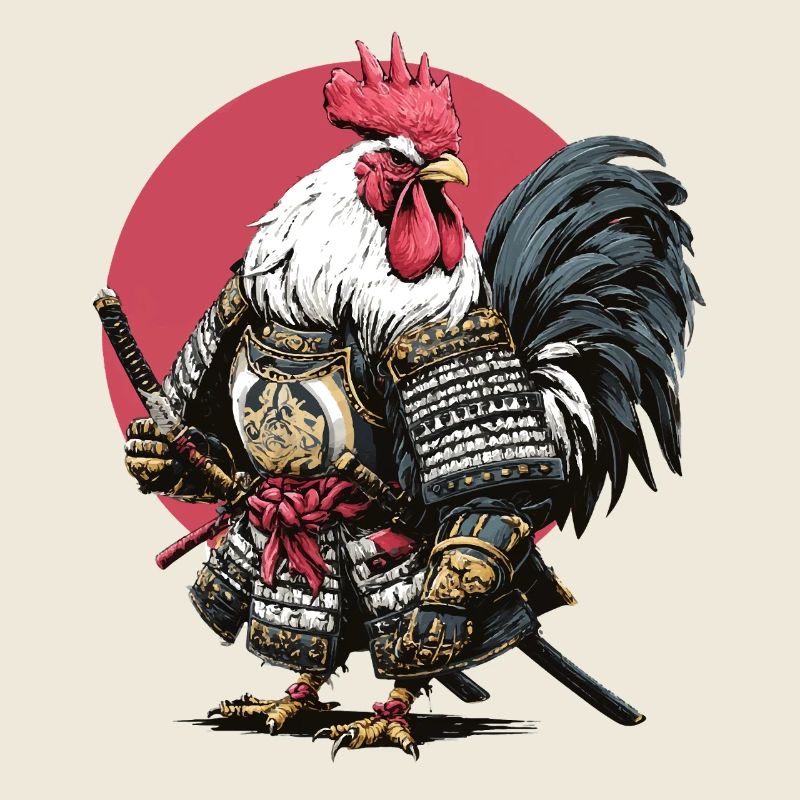 Armure samouraï coq