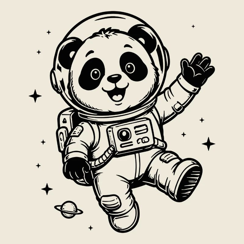 Astronaute Panda : Aventure spatiale