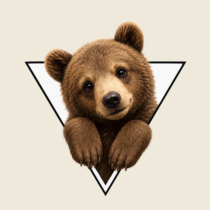 Ourson en triangle
