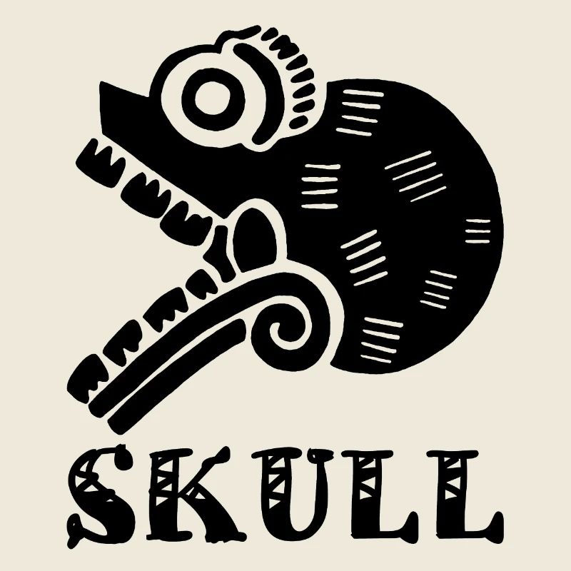 Tribal Skull (Black)