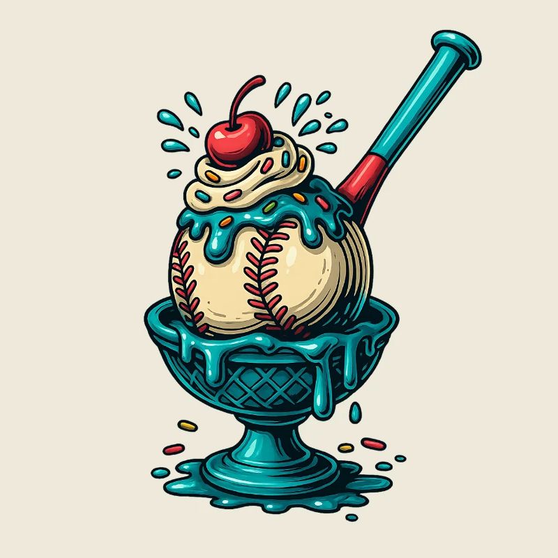 Baseball Sundae Treat