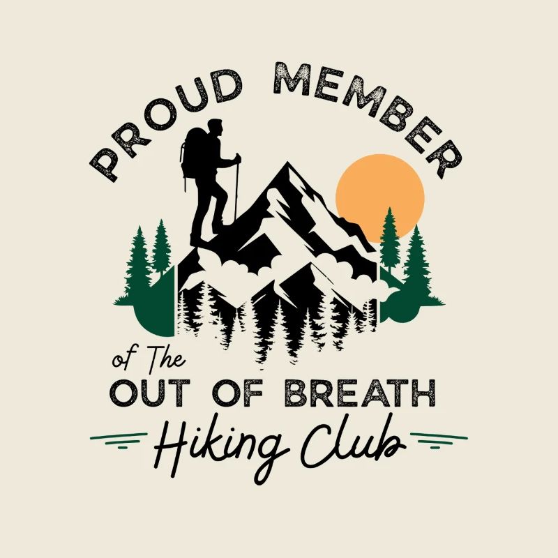 Stolzes Mitglied des Hiking Club Summit
