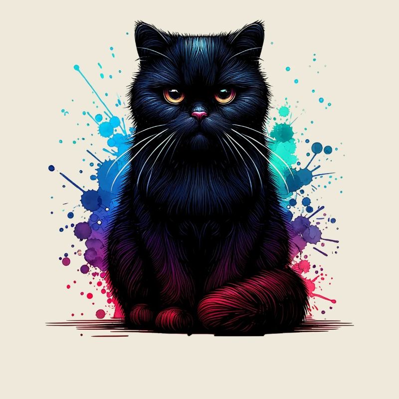 Schwarze Katze Geschenk
