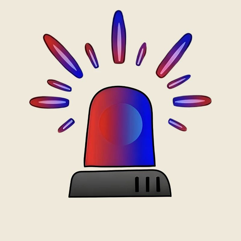 Siren Blue-Red Gradient