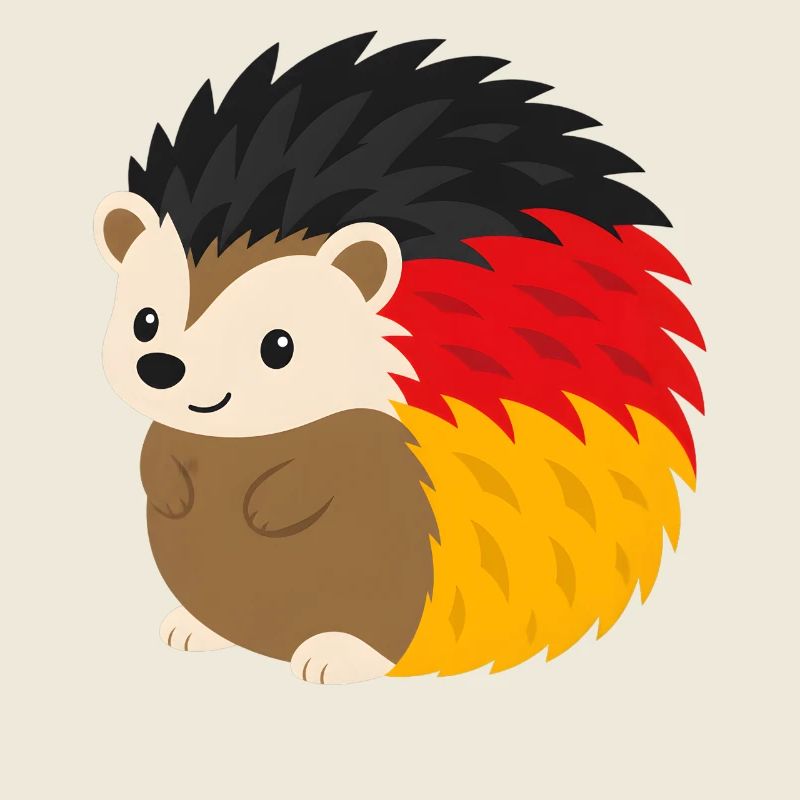 Regenbogen-Igel Design