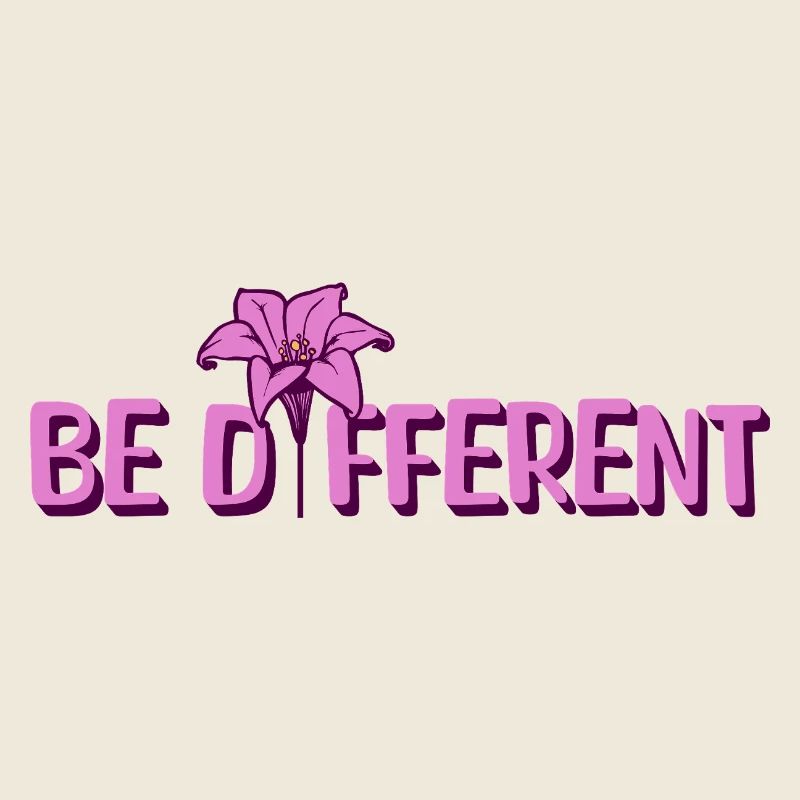 BE DIFFERENT – Lila Lilien Blumen Garten