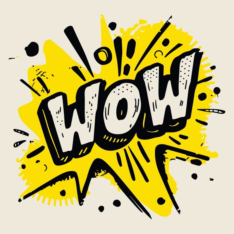 Comic Pop Art “Wow”