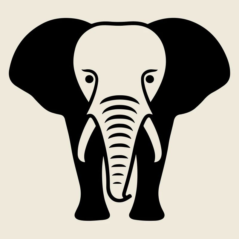 Silhouette d’animal éléphant