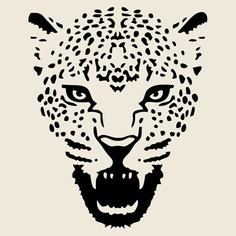 tête de chat félin léopard panthère cougar