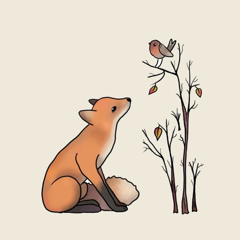 Renard et robin
